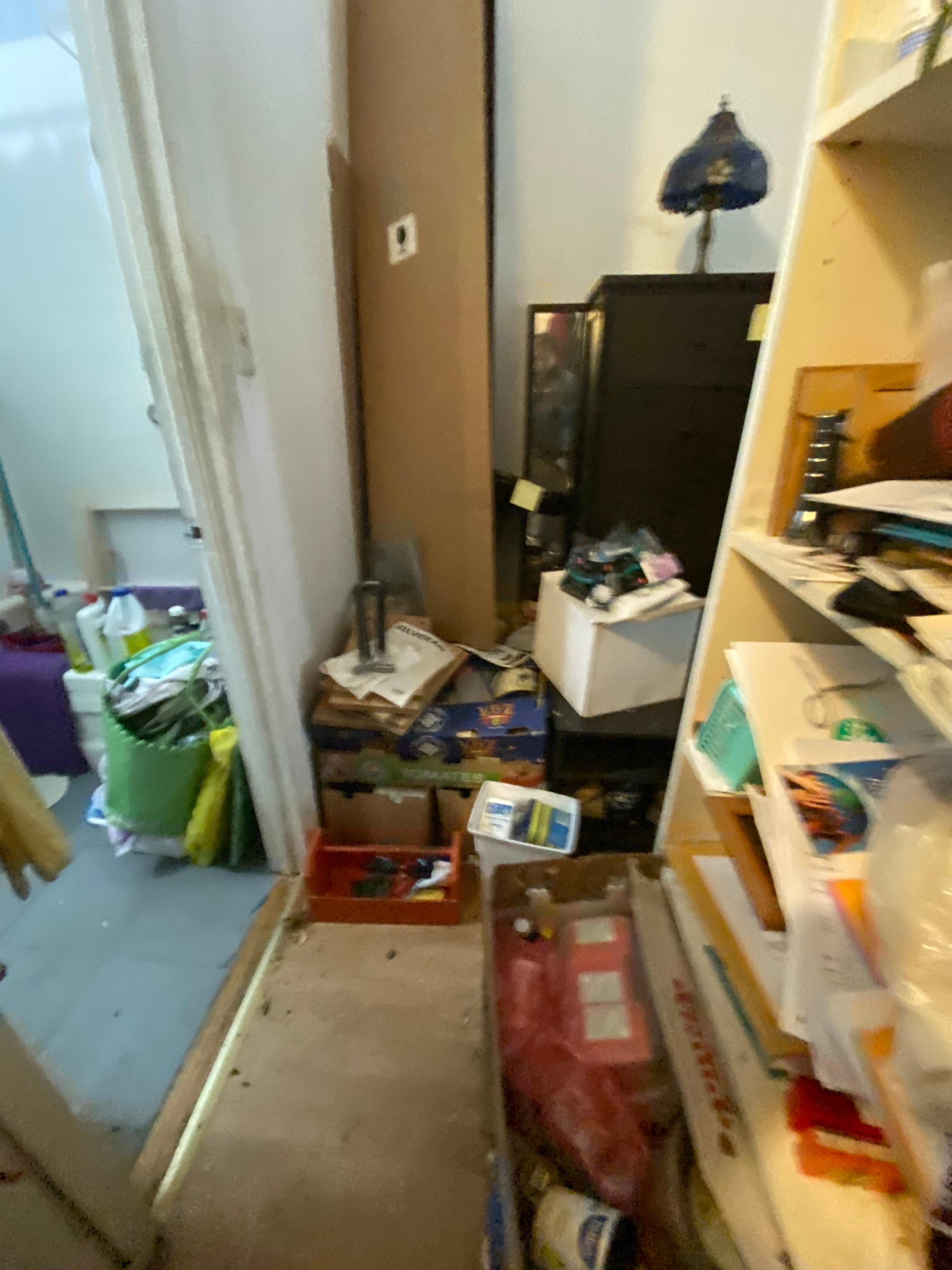 Accumulated belongings in residential unit
