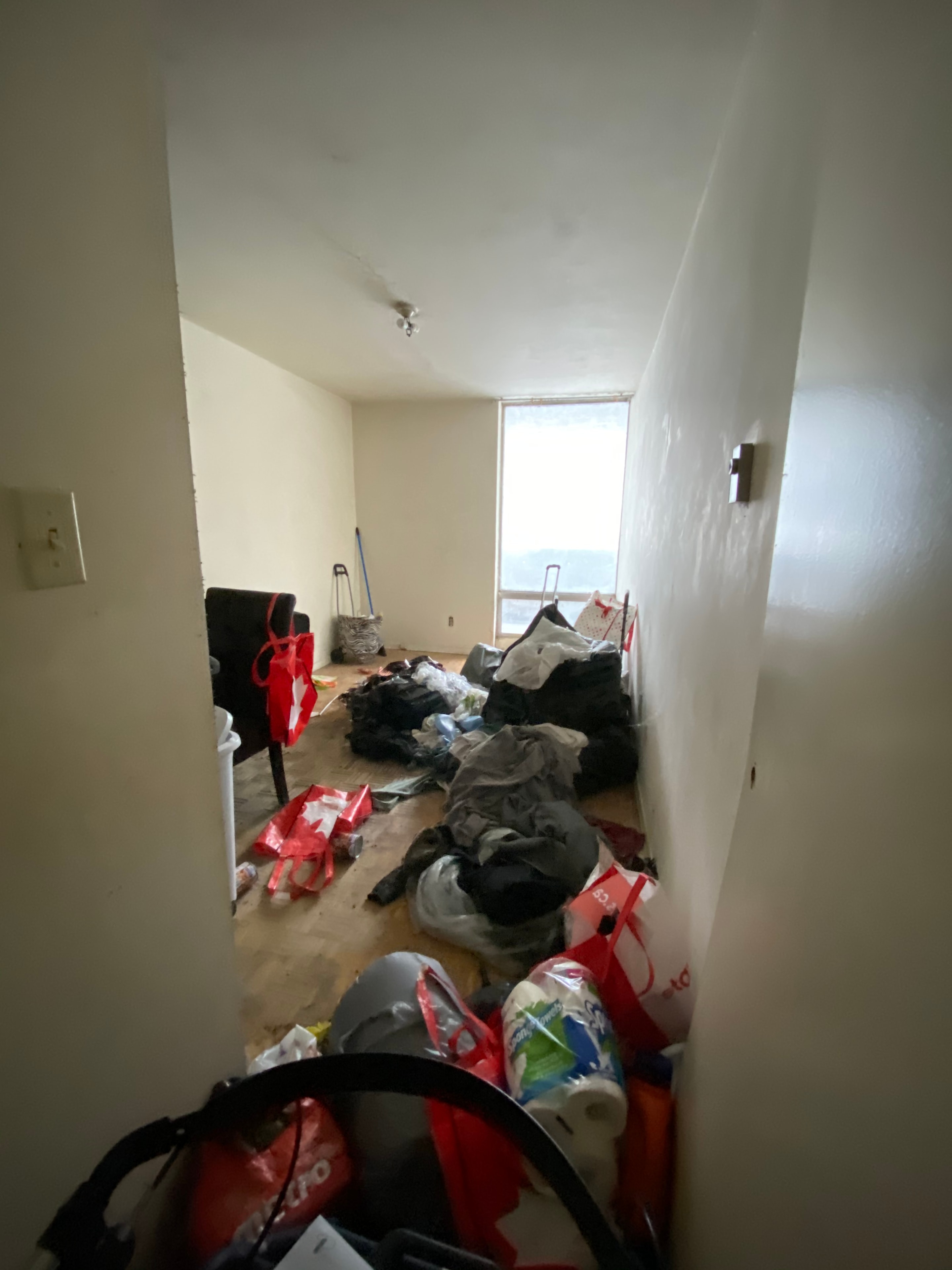 Residential unit requiring cleanup and preparation