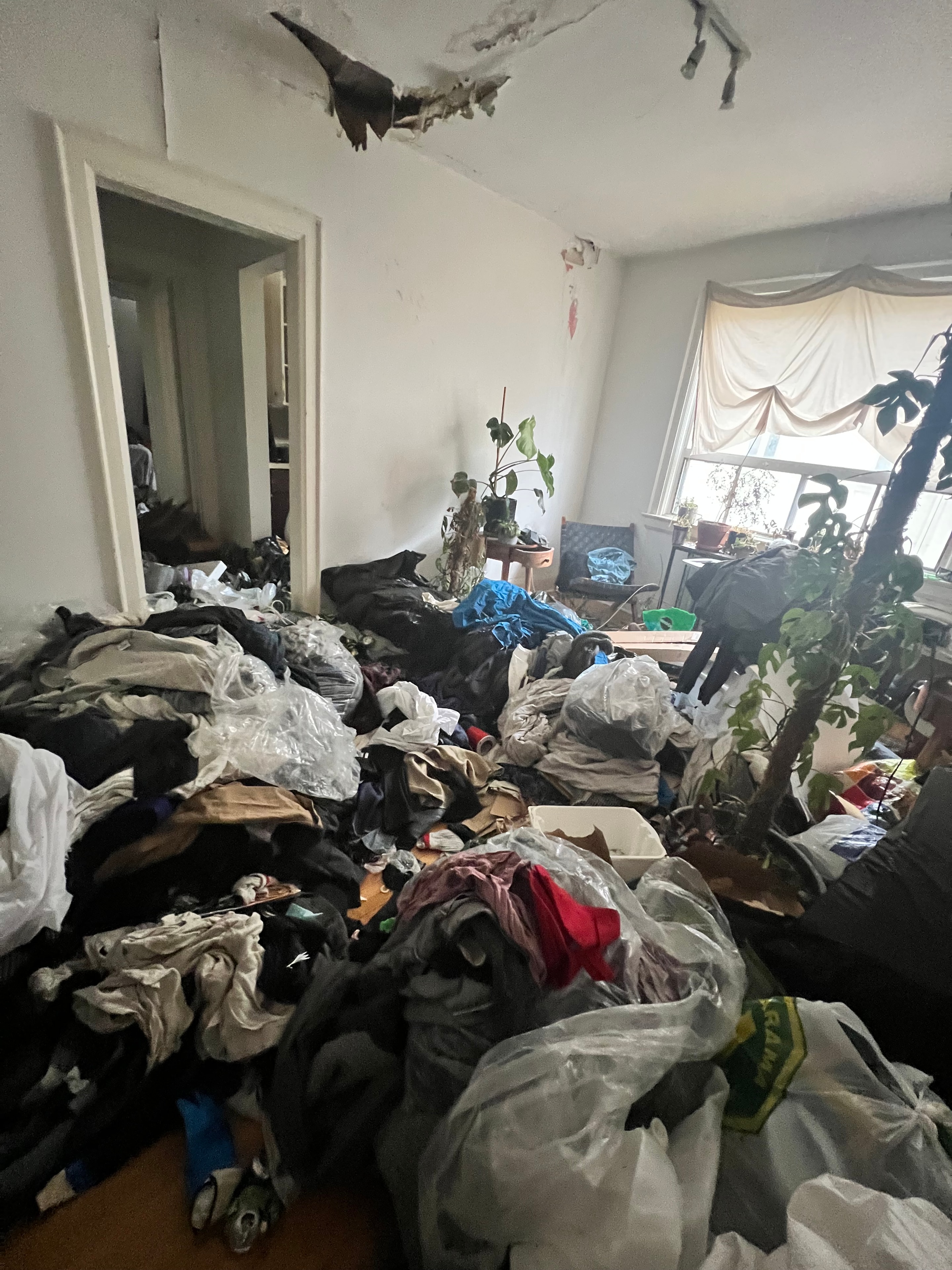 Residential property requiring professional cleanup