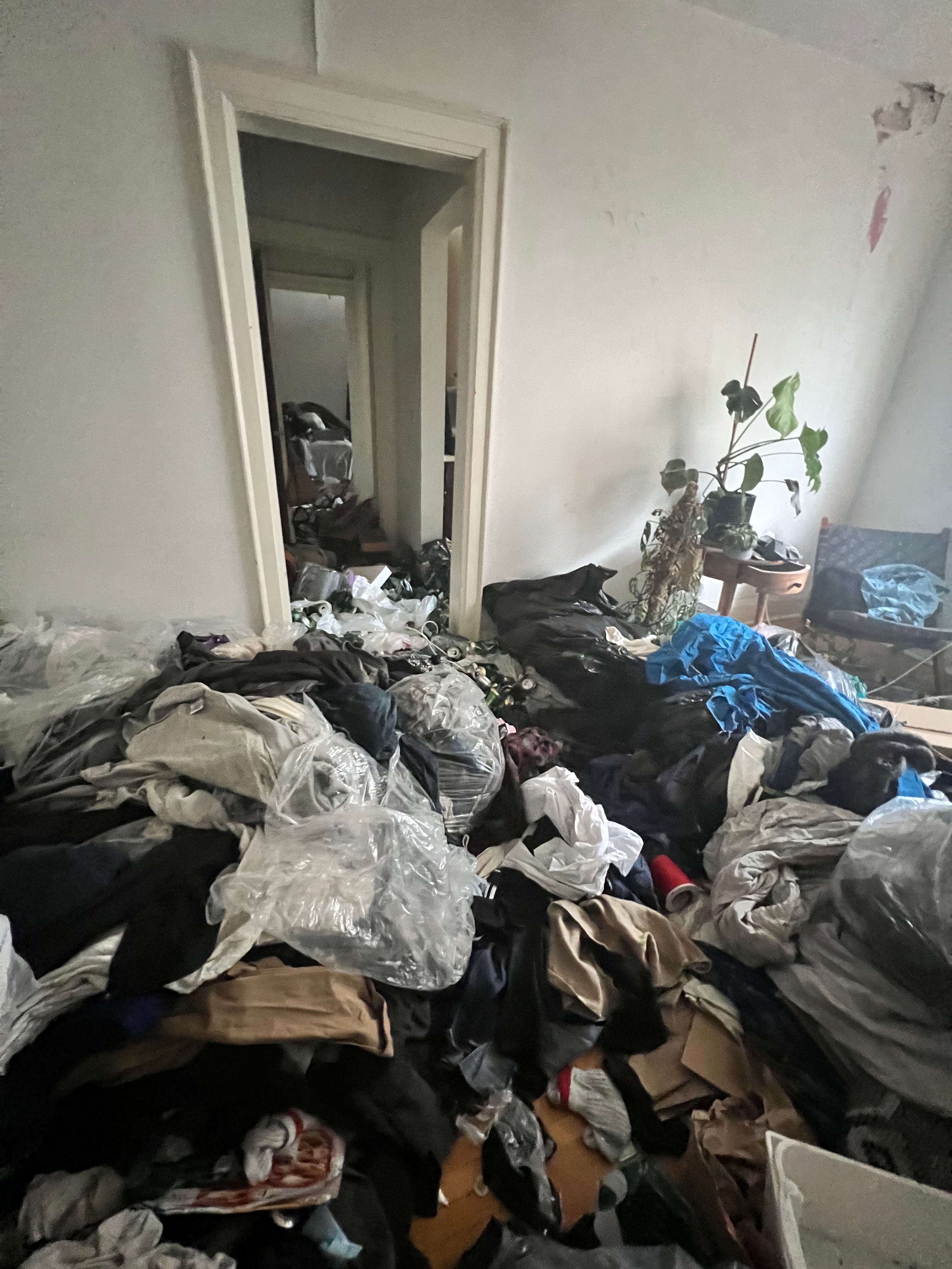 Cluttered residential unit requiring professional service